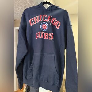 NEVER WORN Chicago Cubs Fanatics MTO Label Heart & Soul Pullover Hoodie - Navy